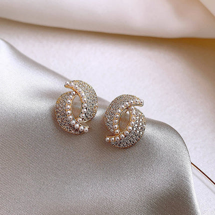 Full Jewelled Stud Earrings
