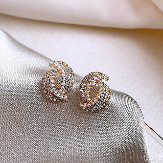 Full Jewelled Stud Earrings