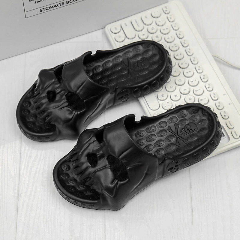 Skull Design Halloween Slippers Indoor & Outdoor
