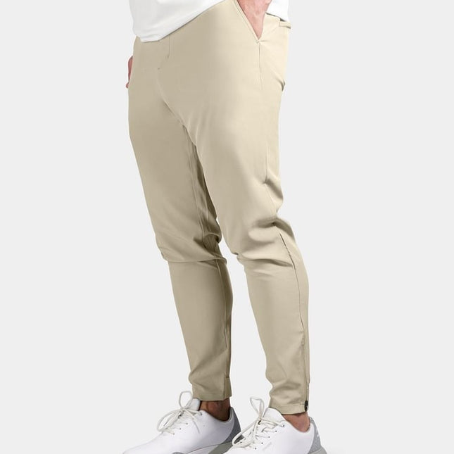 Business Slim Fit Narrow Bottom Pocket Zipper Trouser