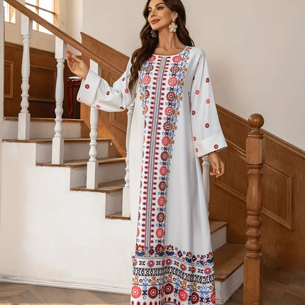 Rhinestone Bead Decorative Rolled Up Sleeve Dress