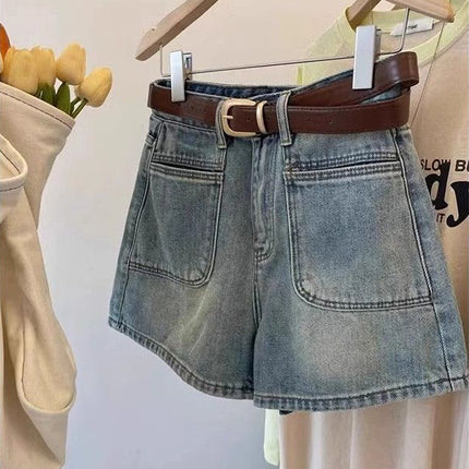 High Waist Denim Shorts