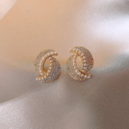 Full Jewelled Stud Earrings