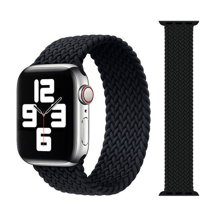 Applicable to Apple iWatch models Single Loop Nylon Braided Elastic Strap