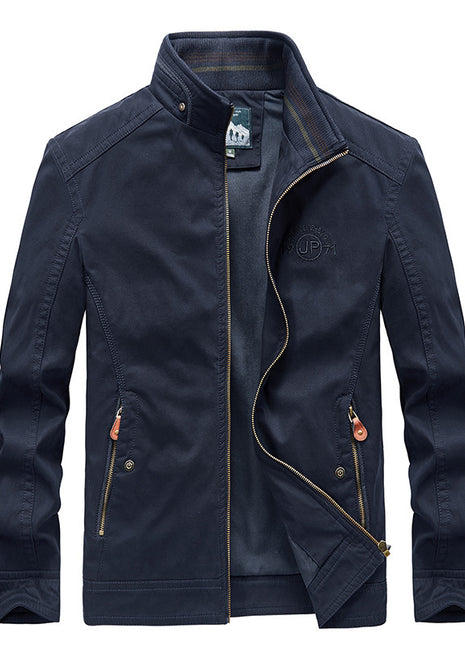 Chaqueta informal con cuello alto