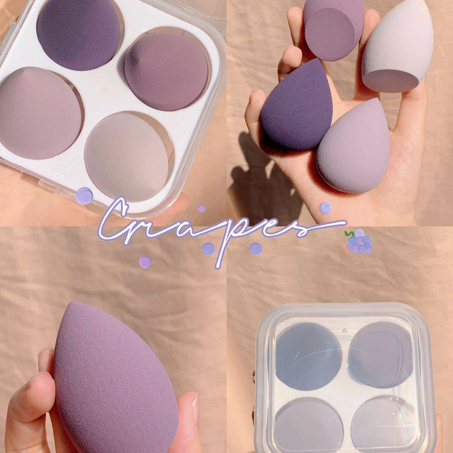 Makeup Sponge Egg with Box Set of 4