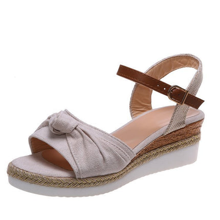 Bow Platform Sandals