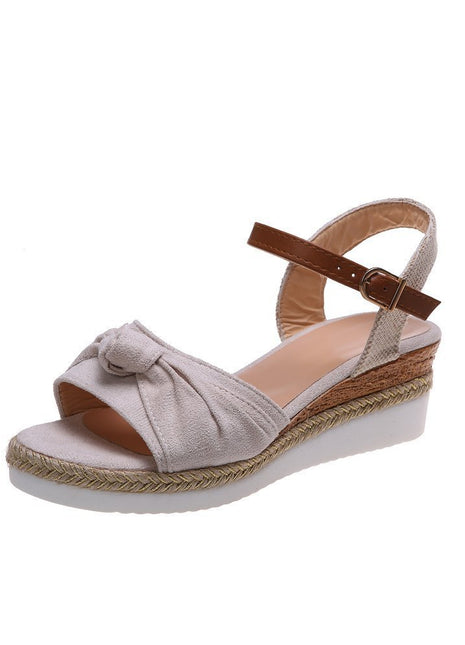 Bow Platform Sandals