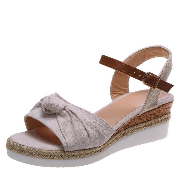 Bow Platform Sandals