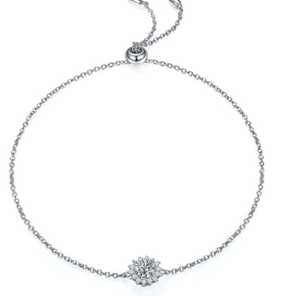 925 Silver Three Piece Combination Necklace, Earring & Bracelet
