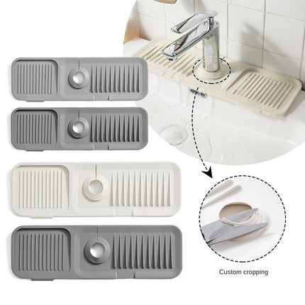 Faucet Silicone Mat Anti-splash with Drain