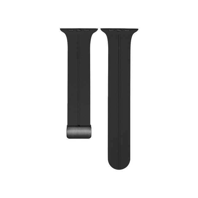 Magnetic Suction Folding Buckle Silicone Applicable to Apple Watch