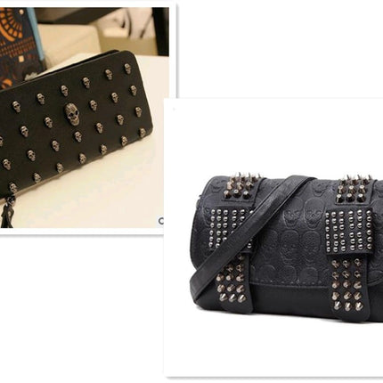 Fashion Black Leather Bags