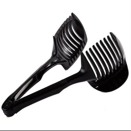 Fruit & Veggie Slicer Holder | Safe & Easy Food Grip Tool