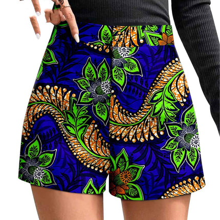 African Duplex Cotton Batik Shorts