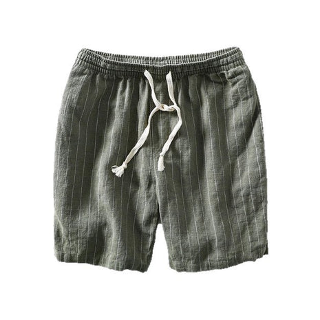 Men's Summer Stripes Pattern Printed Casual Cropped Pants