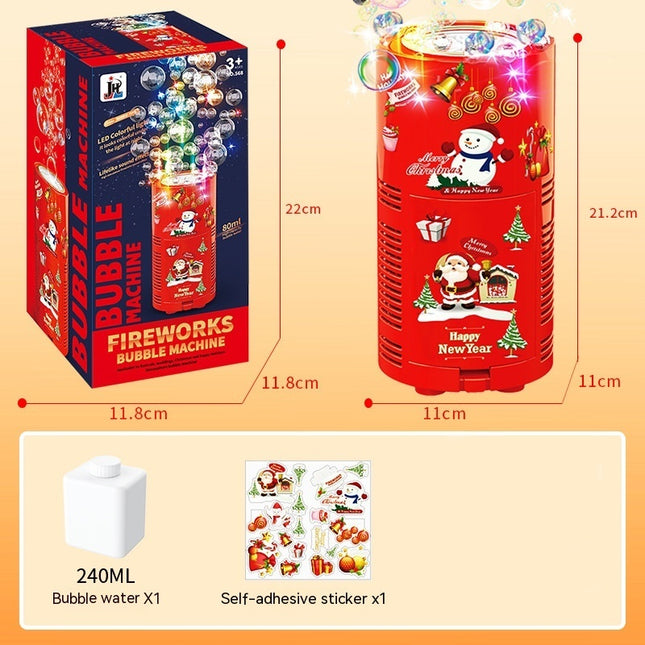 Automatic Bubble Fireworks Machine Toys