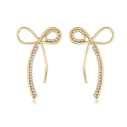 Inlaid Pearl Ear Hook Earrings