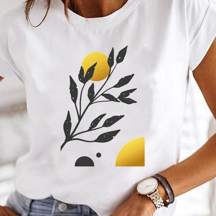 Crew Neck Casual Printed T-shirt