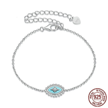 Eight-pointed Stars Sterling Silver Bracelet