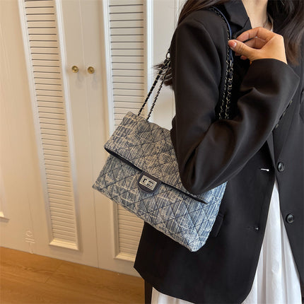 Personality Distressed Chain Handbag