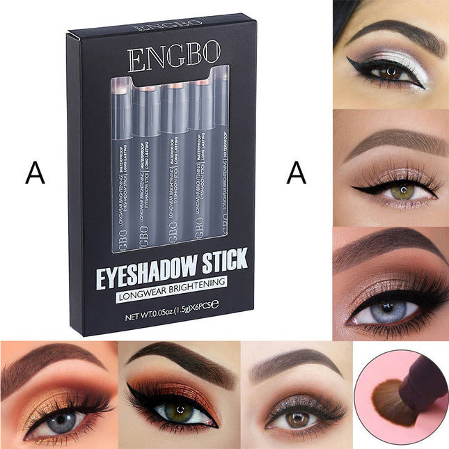 ENGBO Double-headed Eyeshadow Stick with Brush