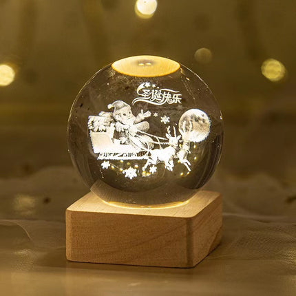 Crystal Ball Small Night Lamp Projection