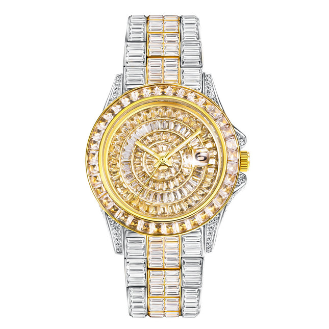 Square Full Diamond Watch High-grade Zircon