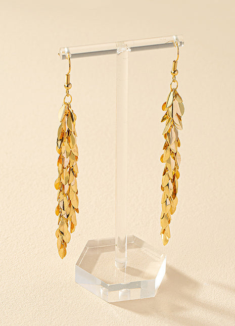 Alloy Leaf Light Luxury Ins Advanced Sense Earring