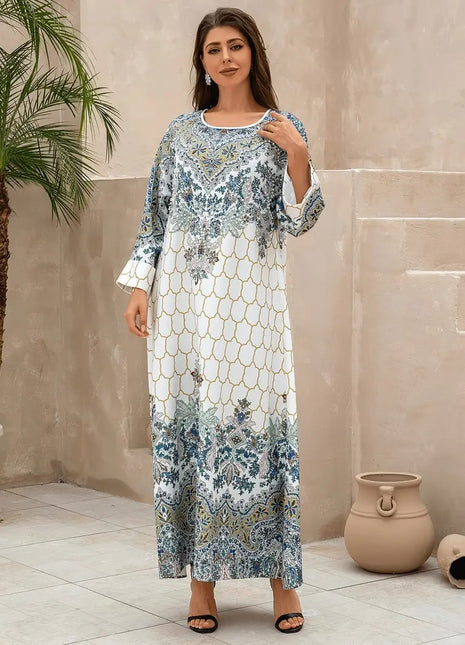 Yahua Floral Long Sleeved Stylish Dress