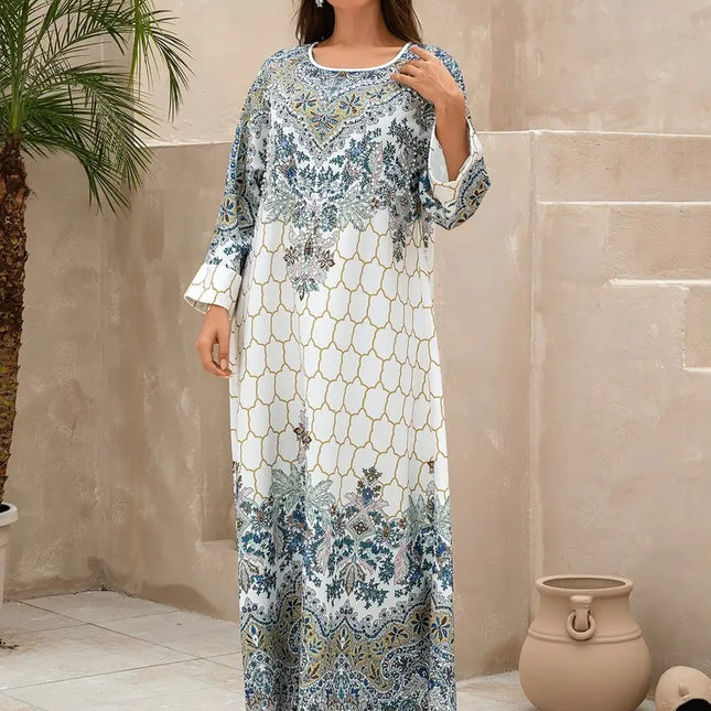 Yahua Floral Long Sleeved Stylish Dress