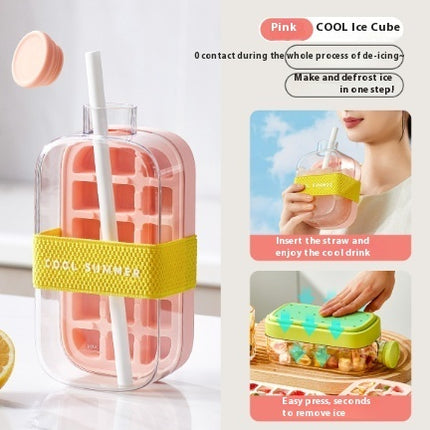 One-Click Moulding Cooling Cup Straw Included