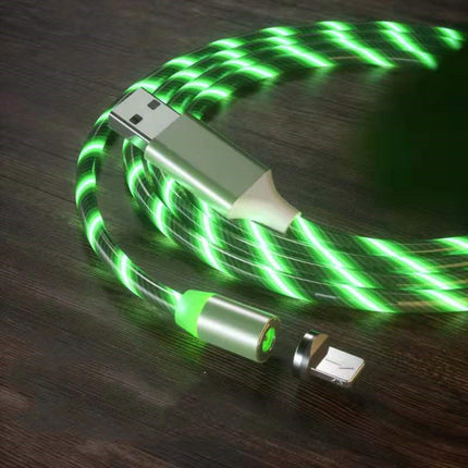 Magnetic 2-meter Cable Magnet Fast Charging Lighting Micro USB Cable LED