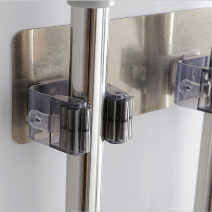 Magic Sticker Mop Holder – Nail-Free Traceless Wall-Mounted Bathroom Rack