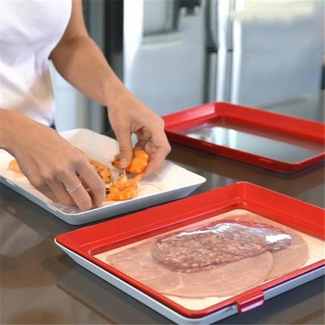 Reusable Food Preservation Tray — Keep Food Fresher, Longer, Greener