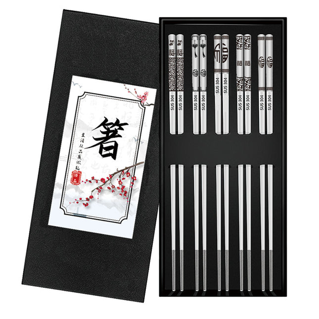 304 Stainless Steel Chopsticks Square Sets
