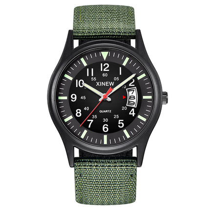 Men's Canvas Nylon Strap Watch