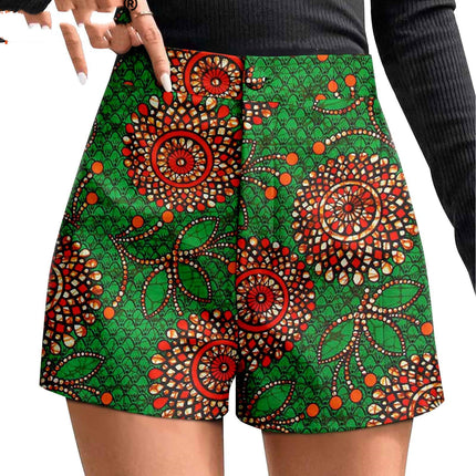 African Duplex Cotton Batik Shorts