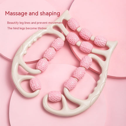 Plastic Roller Massager Relax Leg Ten Three Wheels Ring Foam