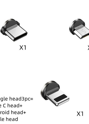 マグネット充電ケーブル 540度回転
