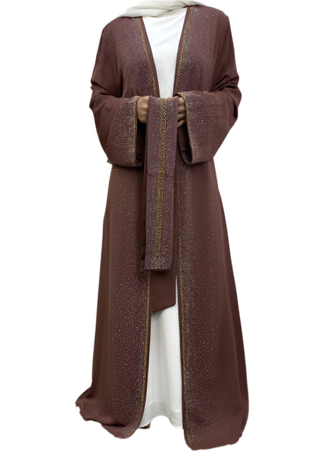 Abaya Sparks con bolsillos y cordones