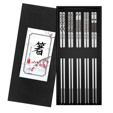 304 Stainless Steel Chopsticks Square Sets