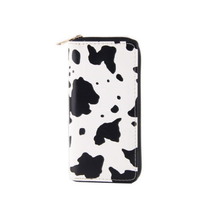 Cow Pattern Long PU Wallet