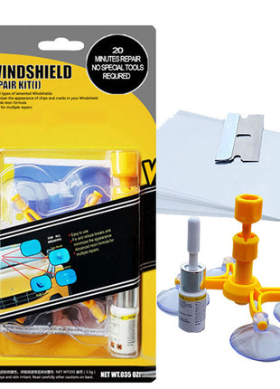 طقم إصلاح زجاج نوافذ السيارة للخدوش أو الشقوق + فيديو "افعلها بنفسك"