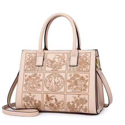 Retro Embroidered Shoulder Crossbody Handbag