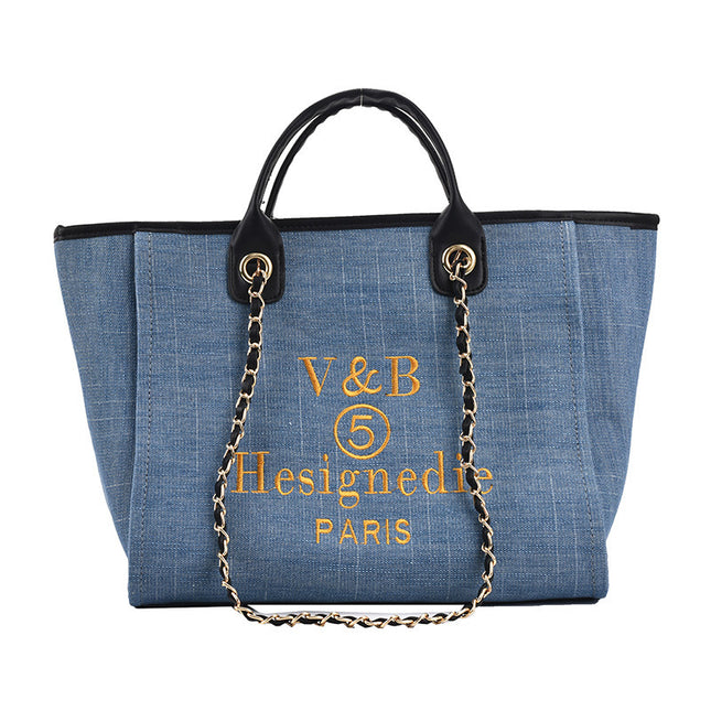 Jeans Big Shoulder Handbag