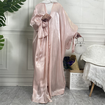 Leisure Fashionista Satin Abaya