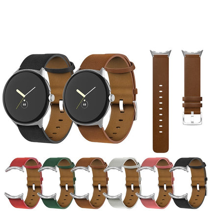Applicable to Google Watch Straight Interface Leather Strap