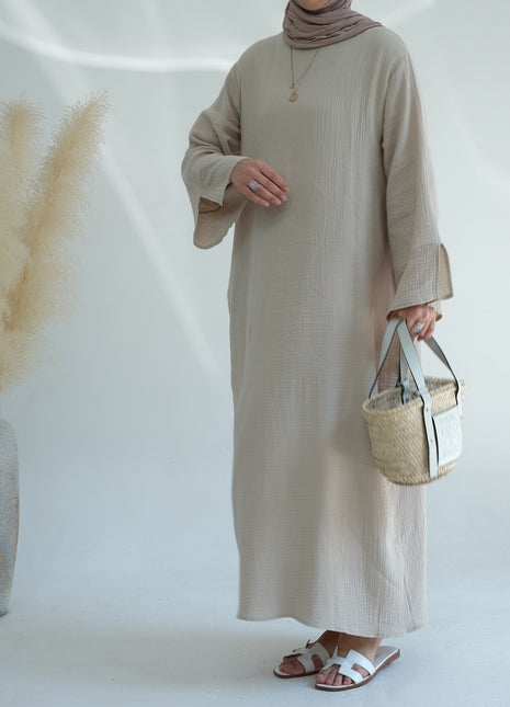 Abaya retro artística para el día a día