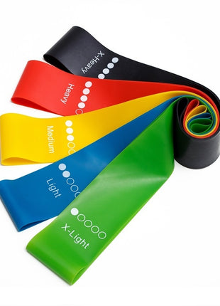 Yoga Resistance Rubber Bands Indoor Outdoor Fitness Equipment Pilates Training Workout Elastic Bands